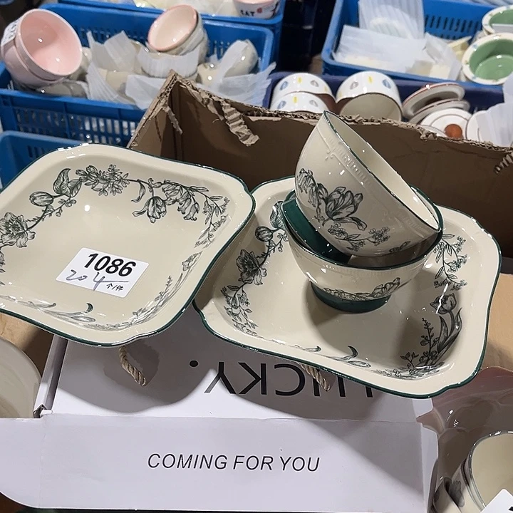 瓷微瑕外贸餐具1086