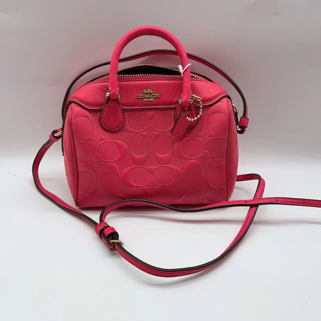 95新 COACH/蔻驰   粉色手提斜挎包 1426 8900