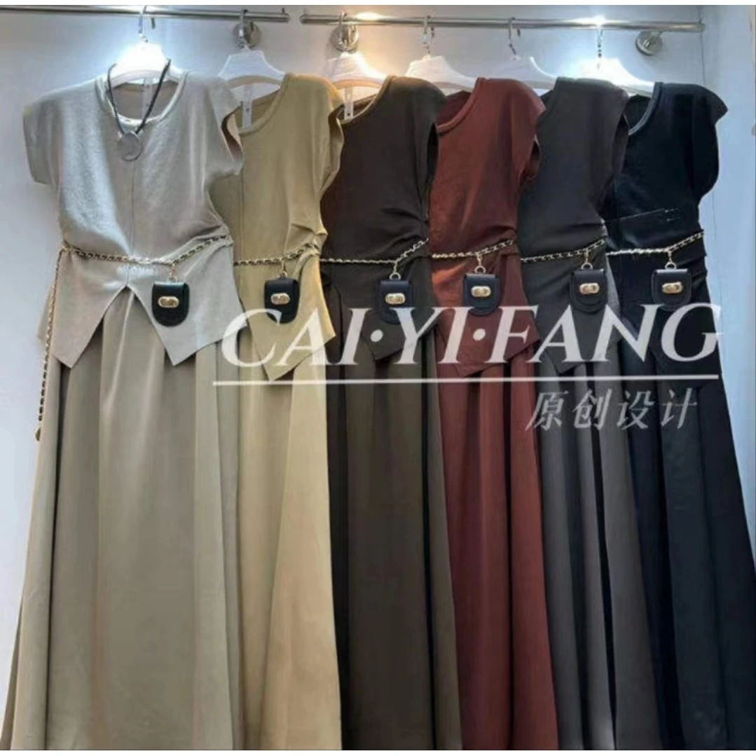 【ARONG阿荣家】套装05602-黑色杏色-F-预