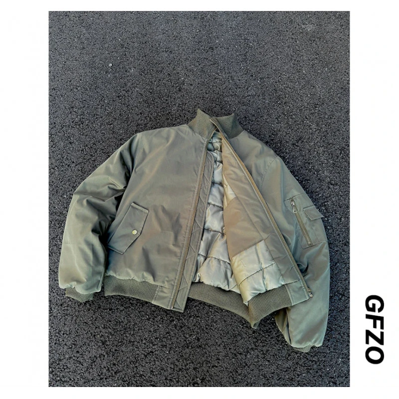 冬季潮流三防棉服男高龄飞行棉衣加厚棒球服外套男士春秋短款休闲