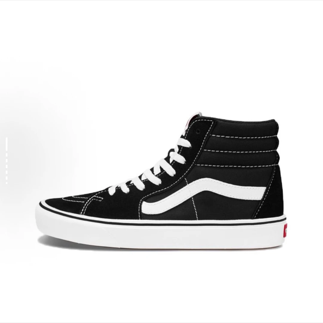 Vans/万斯舒适百搭 高帮 板鞋 男女同款 黑色 VN0A3WMBVNE