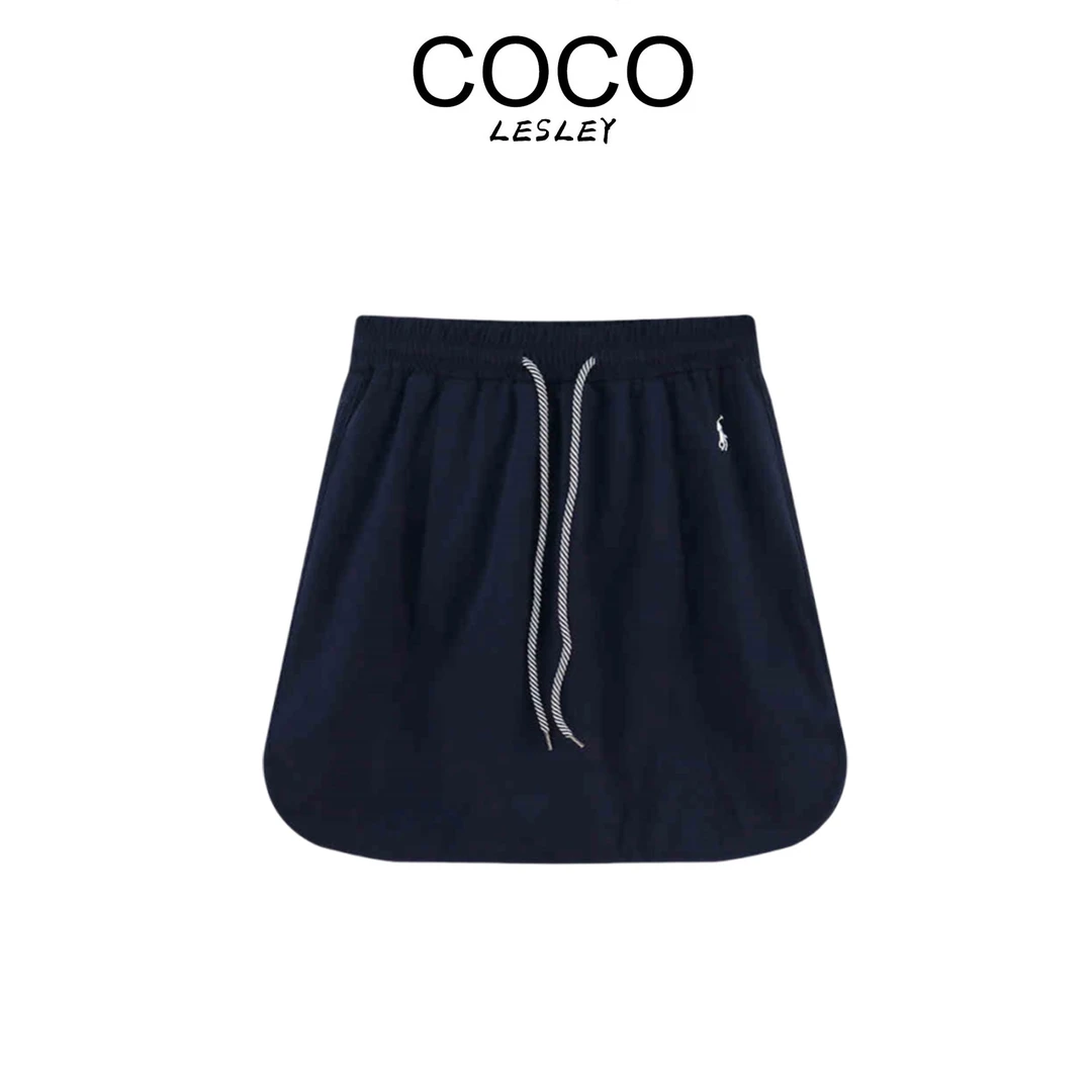 【COCO LESLEY】2025夏季新款显腿长短裙口袋小马刺绣设计感短裙女