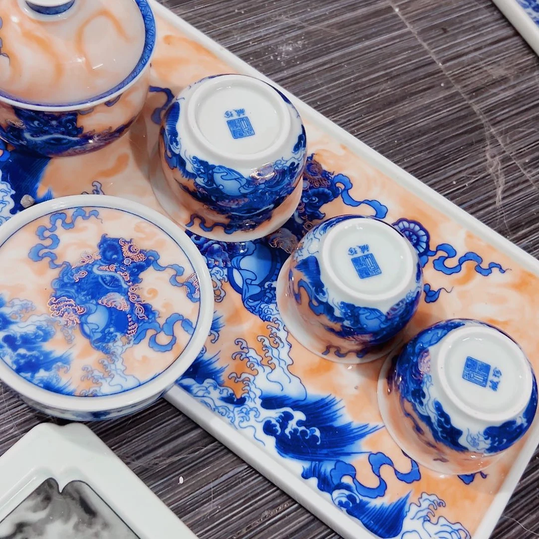 山***奇瓷片景德镇陶瓷艺术品