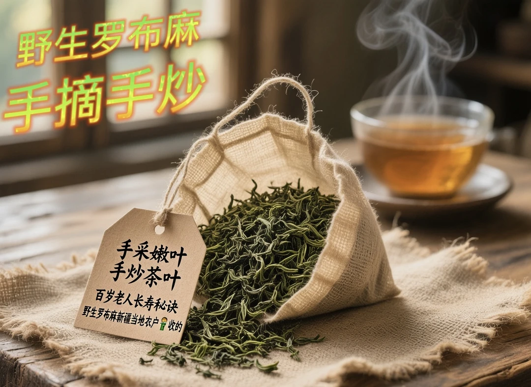 新疆野生罗布麻茶叶---手摘手炒古法工艺（250g）