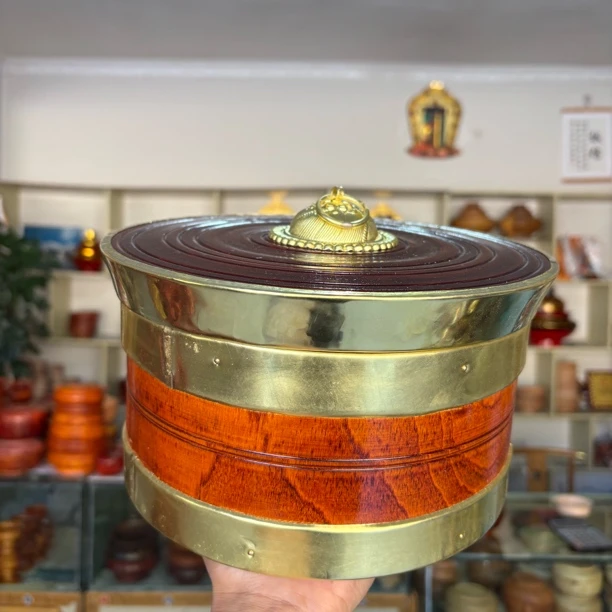 藏式餐具糌粑奶渣牛肉干盒多用途家用手工复古