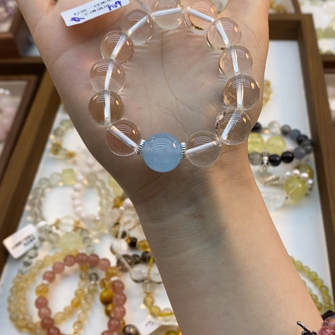 水晶手链未镶嵌165 17手 大露丝