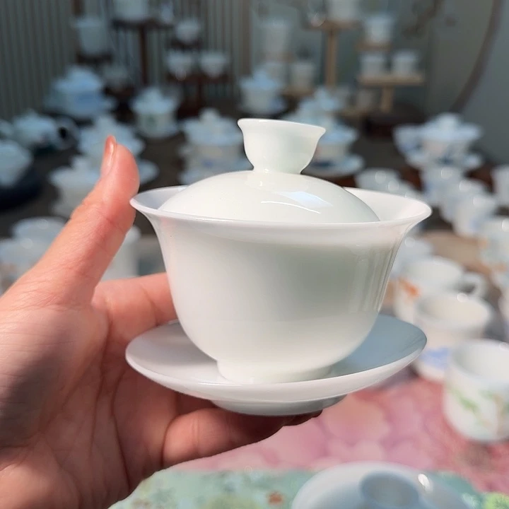 微瑕冰种专场三才盖碗盖下130