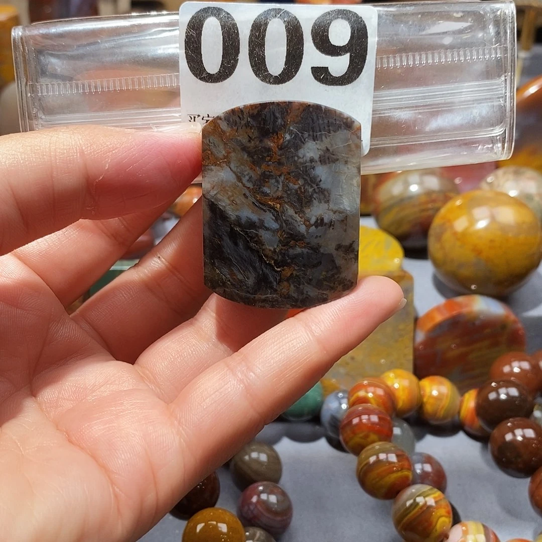 硅化玉天然北票硅化玉牌子未镶嵌