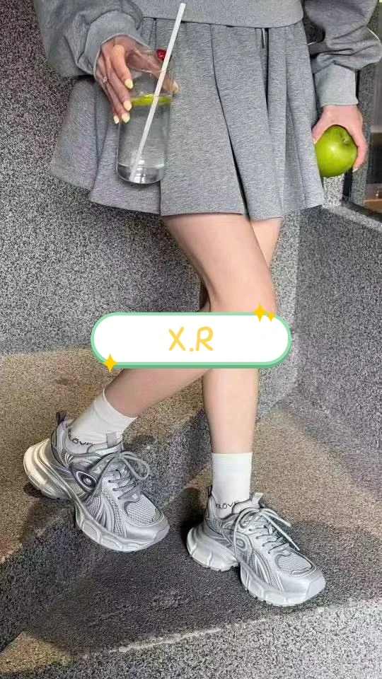 欧洲站厚底老爹鞋女2025春秋新款欧货四季款涡轮复古运动休闲鞋