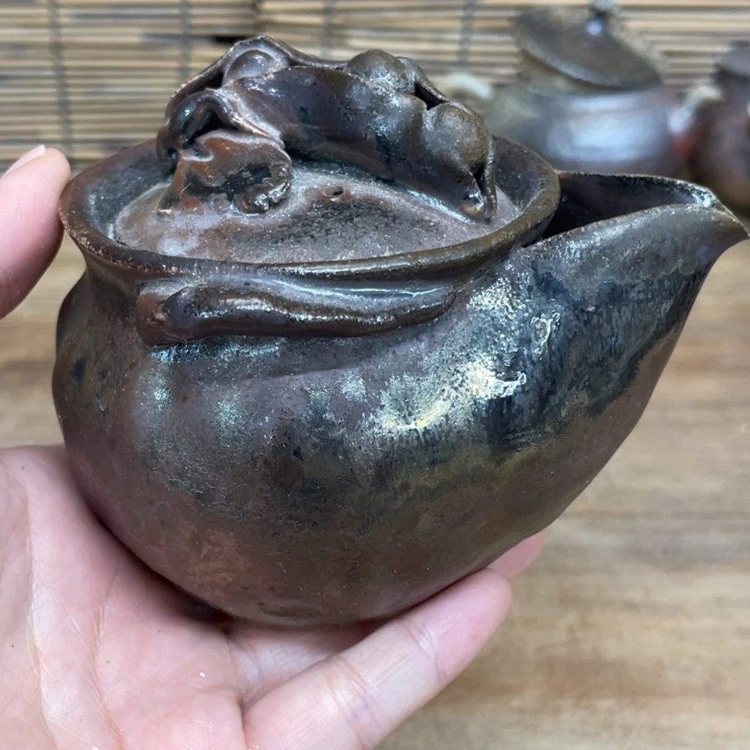 茶壶柴烧茶壶茶壶瑕