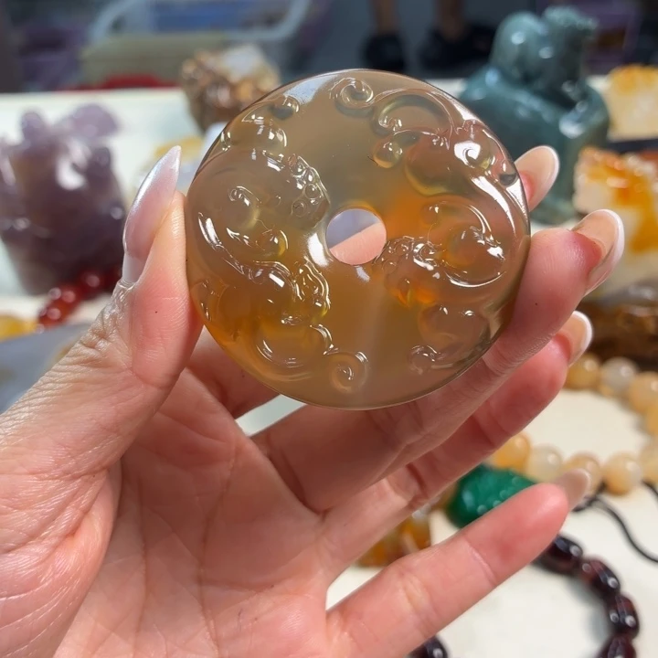 玛瑙/玉髓未镶嵌吊坠(不含链)