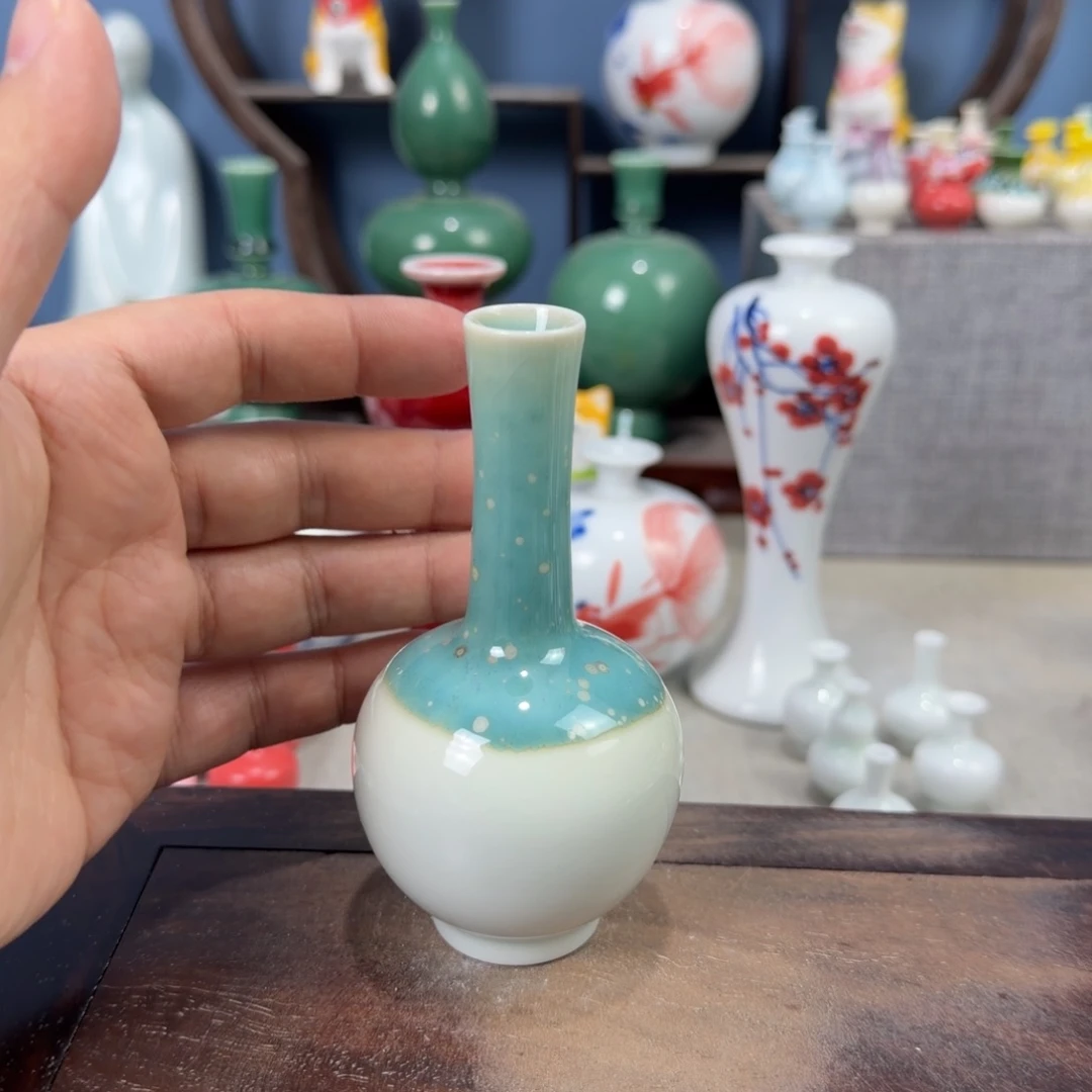 陶瓷手工小花器摆件