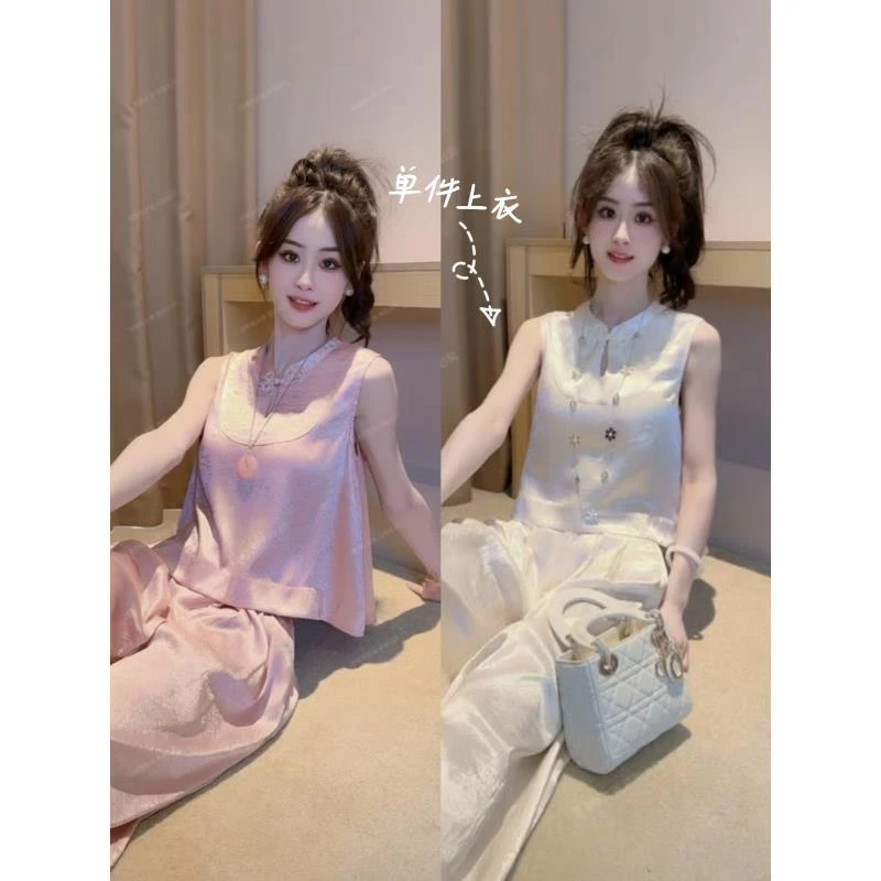 【奶芙结】3店夏季新中式国风女装高级感轻奢夏季薄款T恤