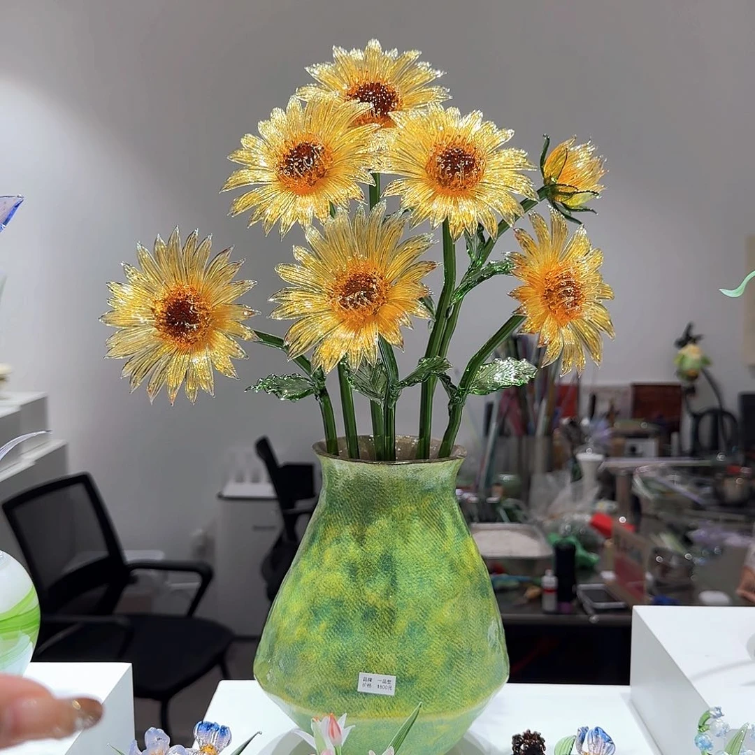 淄博特产非遗手做琉璃花018