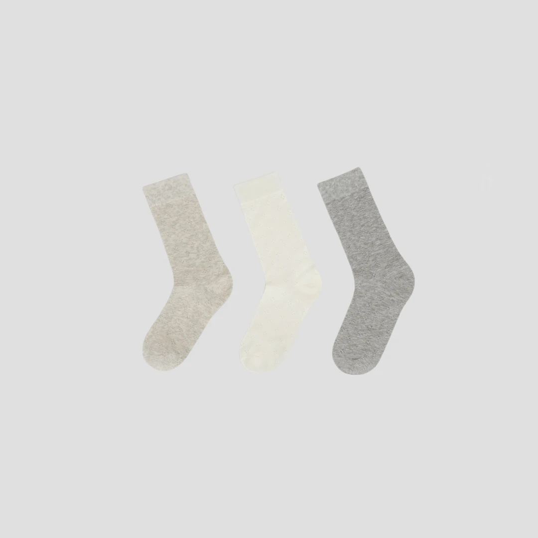 好面料/不卷边/吸汗透气 miu系薄款中筒堆堆袜子 BunnyXu丨L0615D