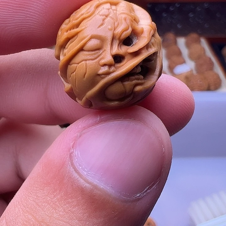猴头核桃吊坠精工多面5