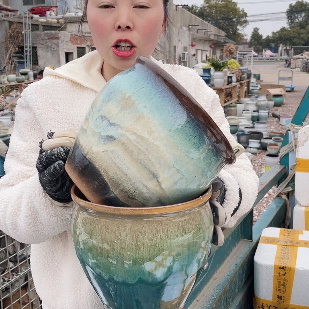 红陶王嫂花盆直播0222-570预