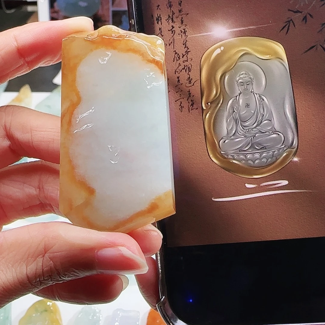 定制翡翠未镶嵌缅甸翡翠挂件