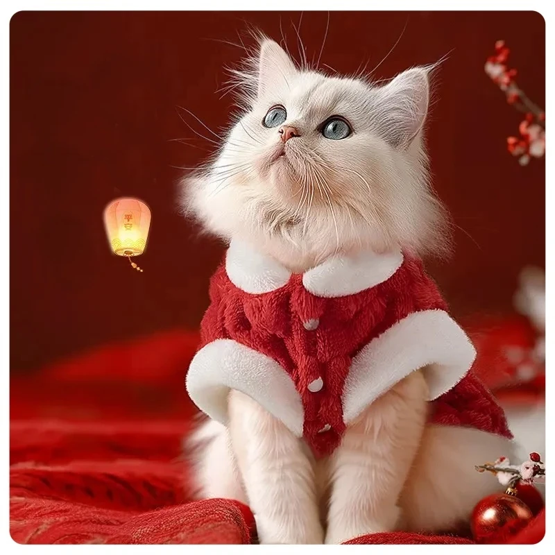 猫咪衣服狗狗冬季背心保暖防掉毛布偶比熊泰迪博美2025秋冬新款