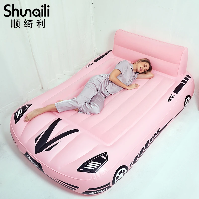 顺绮利AI语音智能户外充气床野外双人单人Ai语音自动充气床垫气垫