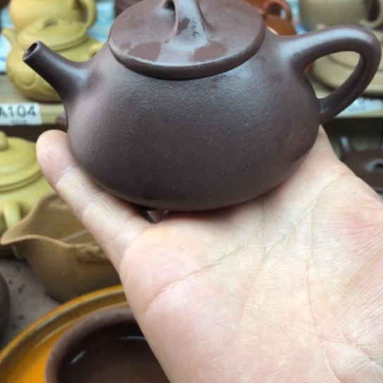 茶壶紫砂紫泥子冶130豪升左右