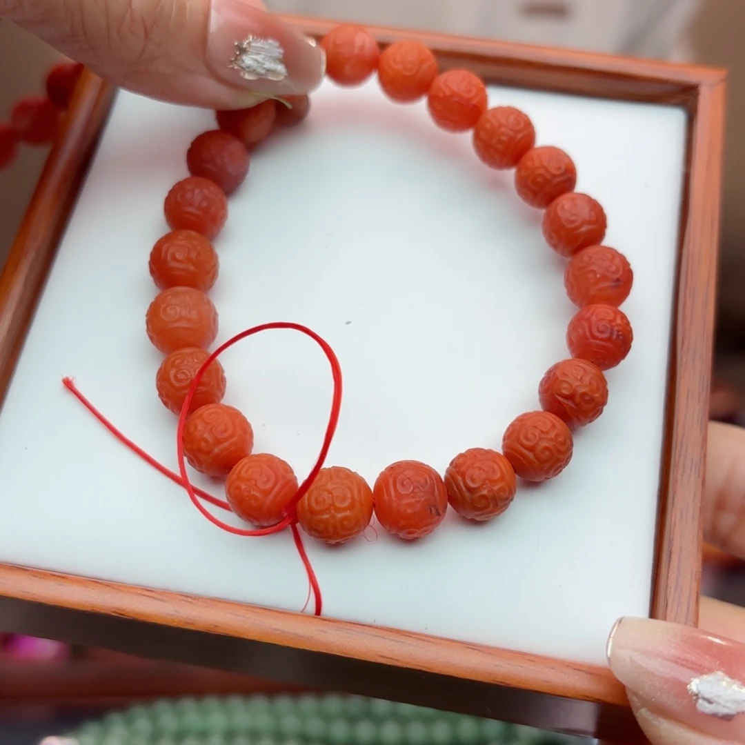 南红玛瑙手链未镶嵌