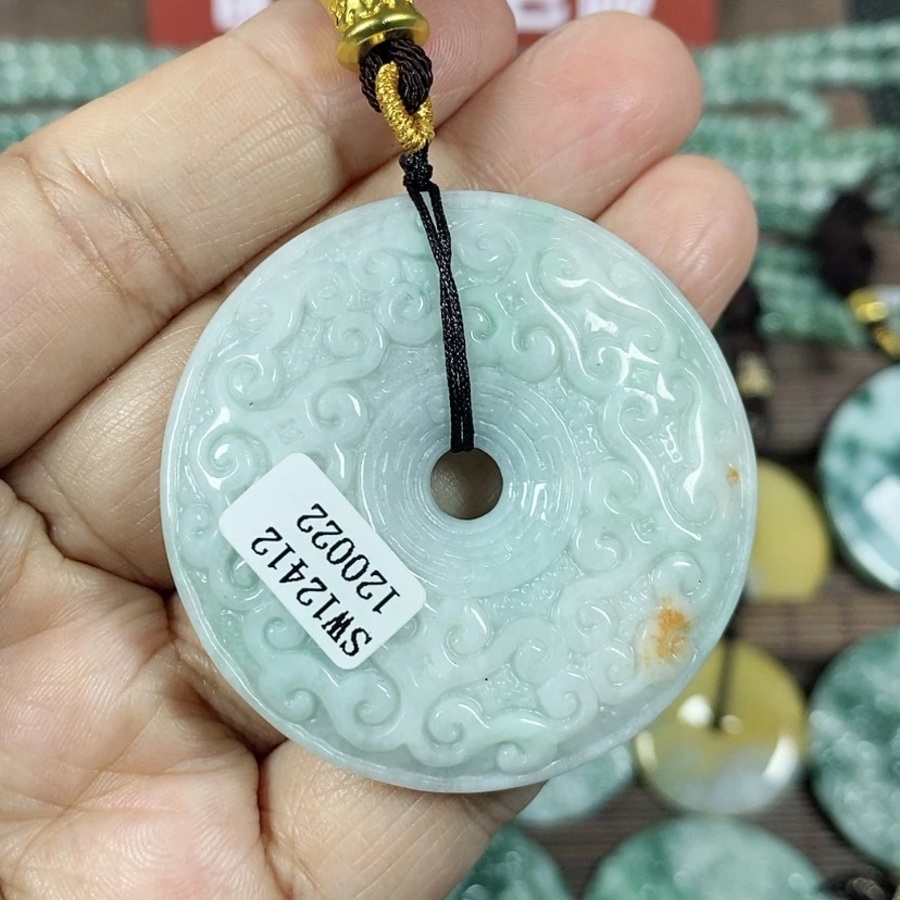 【闪购商品】翡翠颈饰未镶嵌玉吊坠翡翠玉仿古平安扣