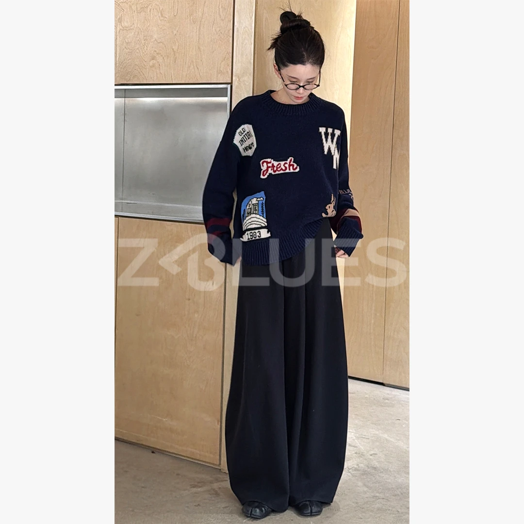 Z.blues【花园】重工花卉刺绣绵羊毛针织衫毛衣YZBJY4211