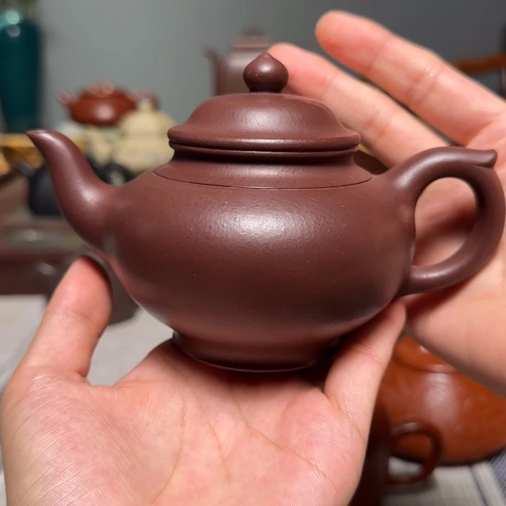 紫砂茶壶全手工笑樱壶老紫泥 240cc