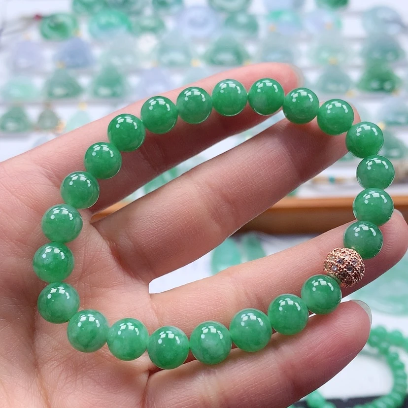 【闪购商品】翡翠手链未镶嵌缅甸天然翡翠