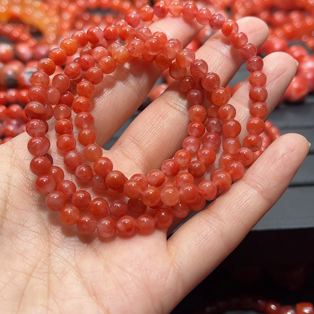 南红玛瑙手链未镶嵌