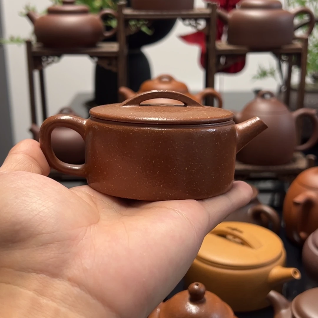 茶壶紫砂精工半手降坡泥汉瓦150cc