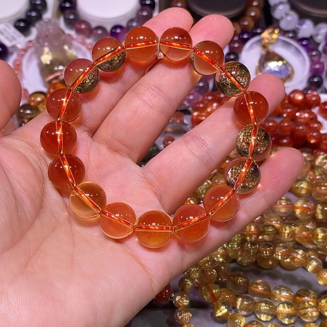 未镶嵌手链水晶黄水晶12.8