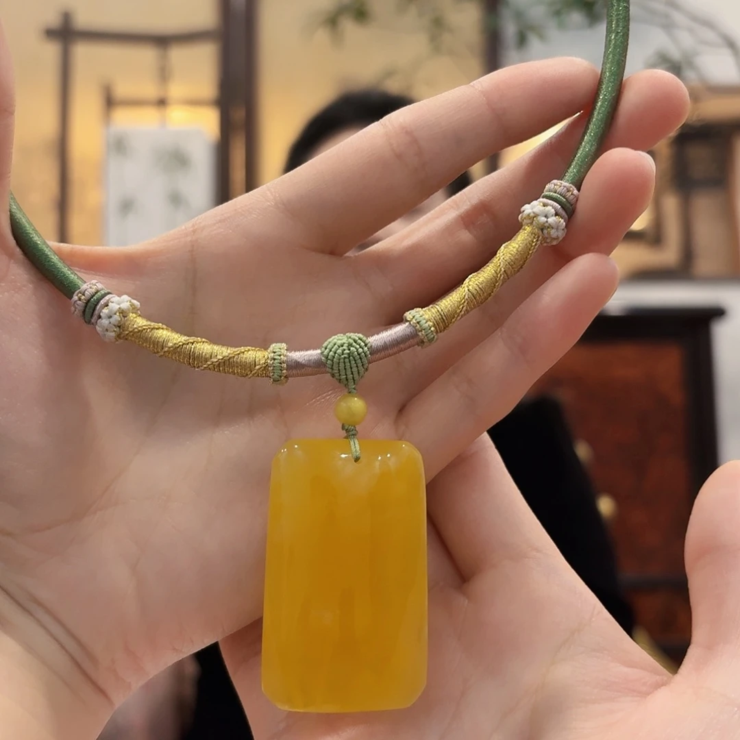 蜜蜡未镶嵌颈饰颈饰