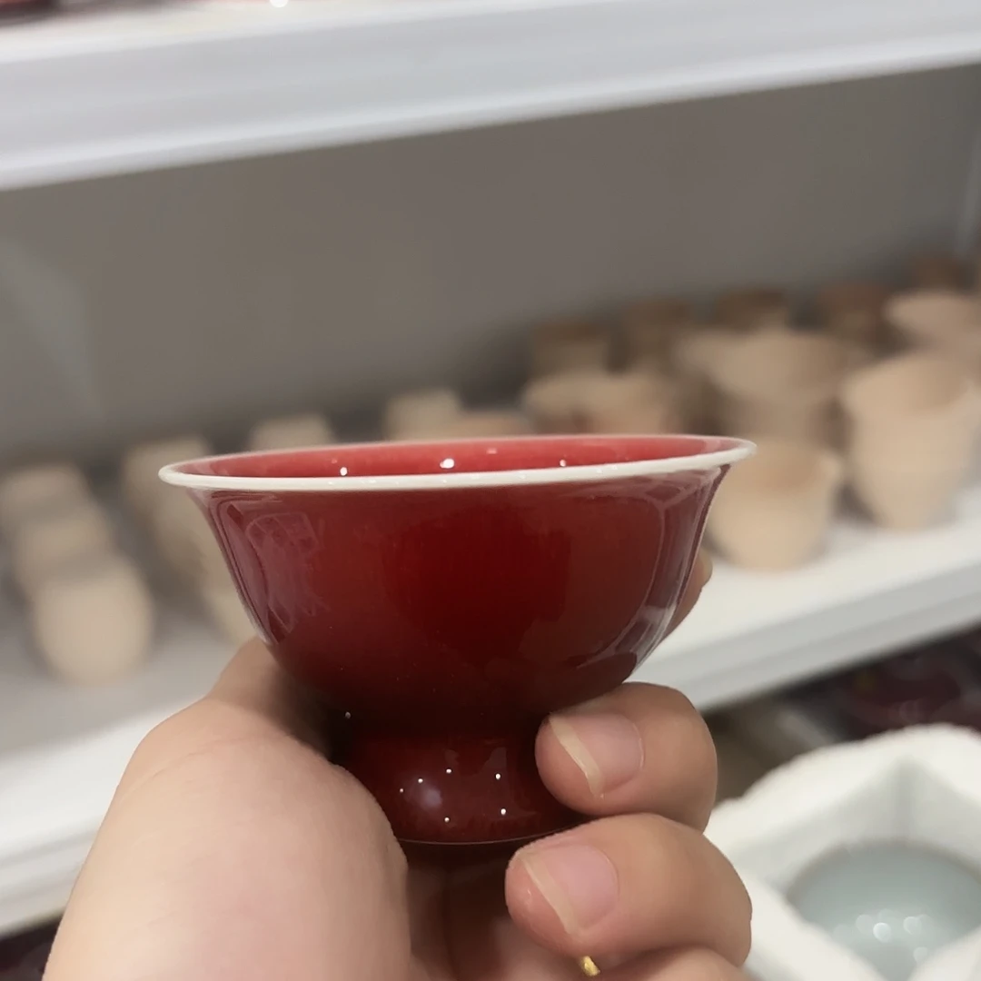 摆件高温瓷纯手绘