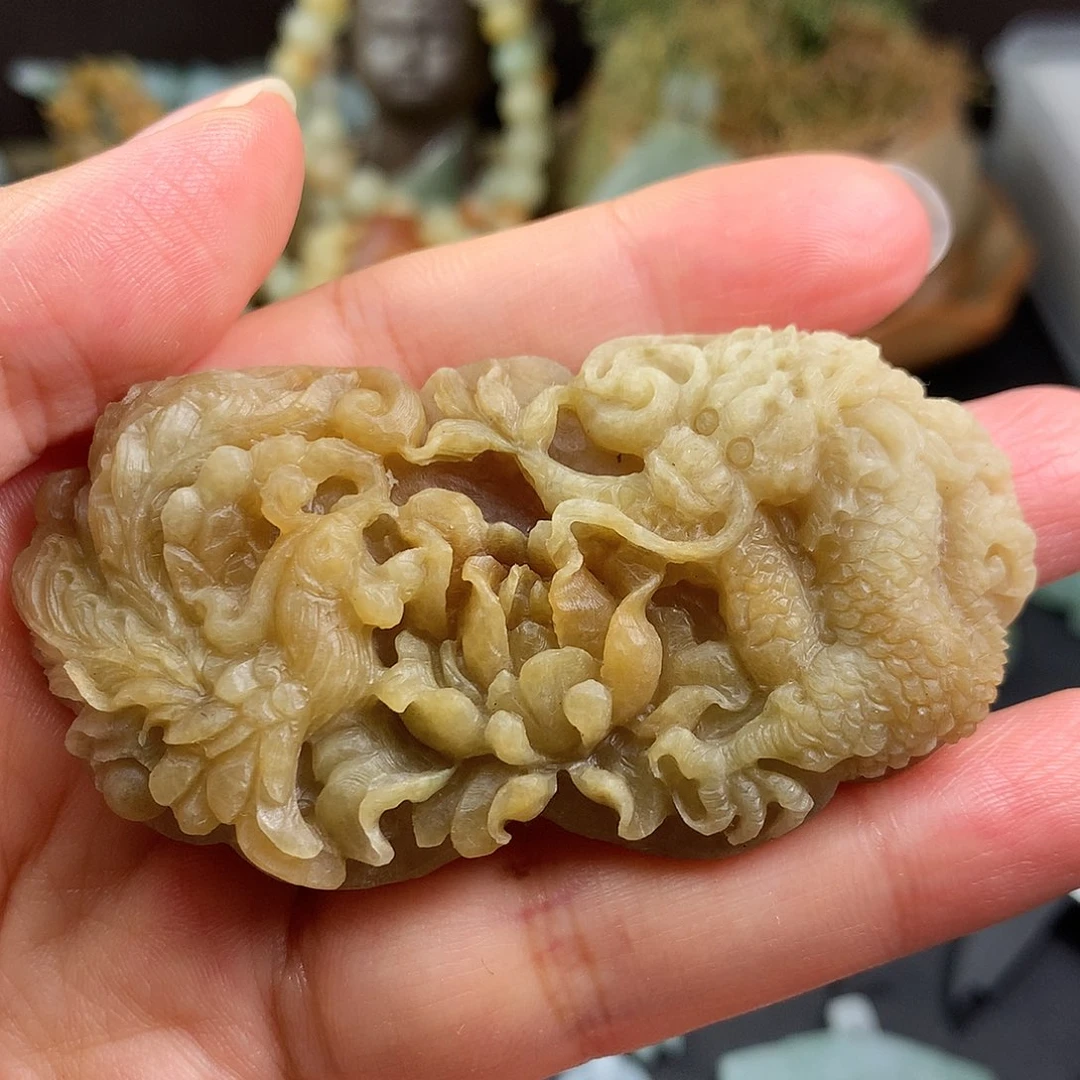 未镶嵌定制翡翠龙凤呈祥