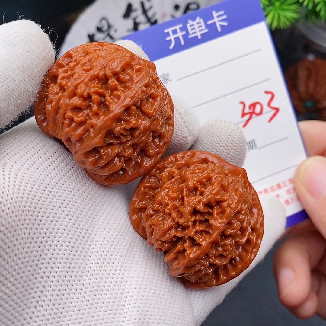 文玩核桃把件40百花山303