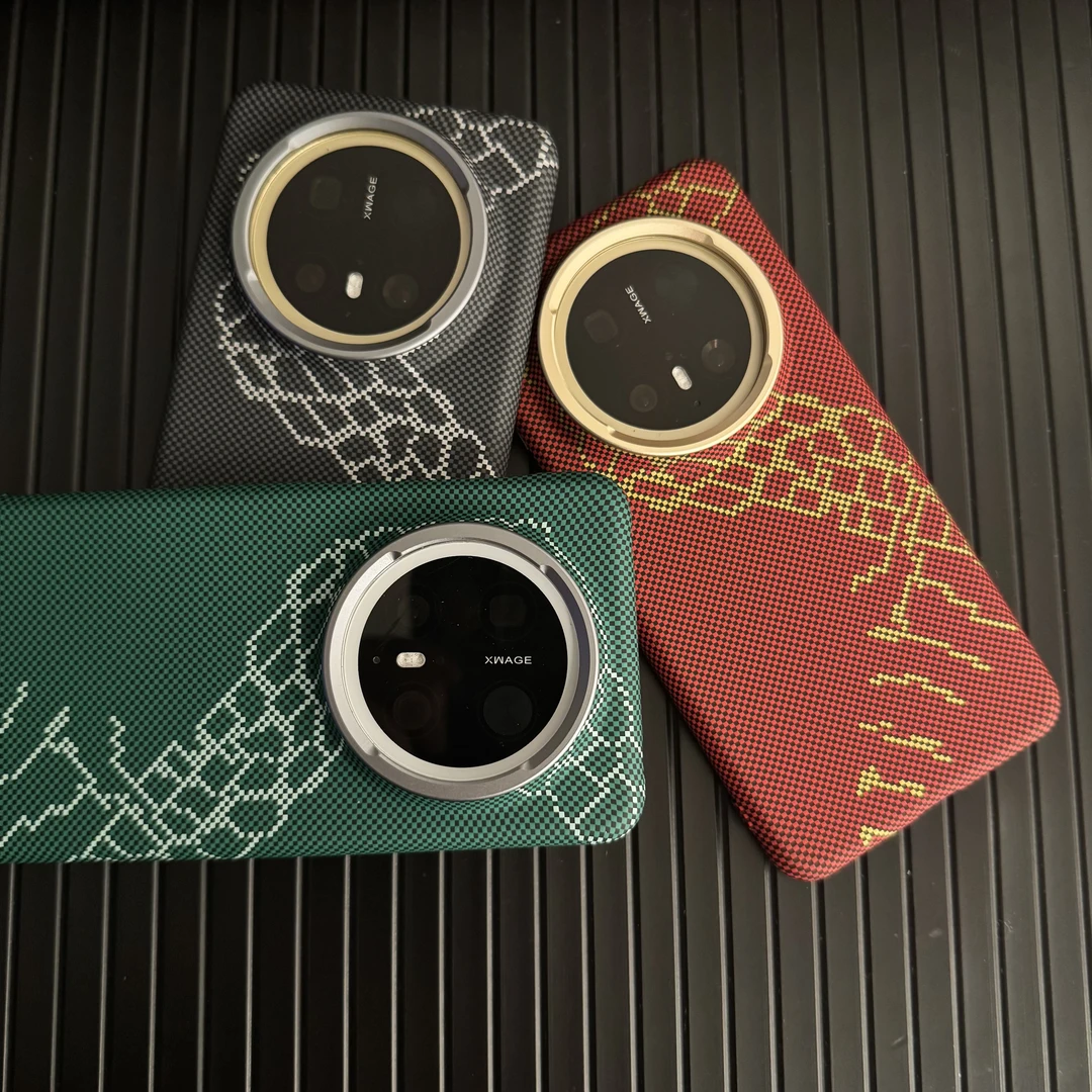 适用于华为Mate80pro手机壳赤蛇权杖70pro凯夫拉纹理新款碳纤维纹