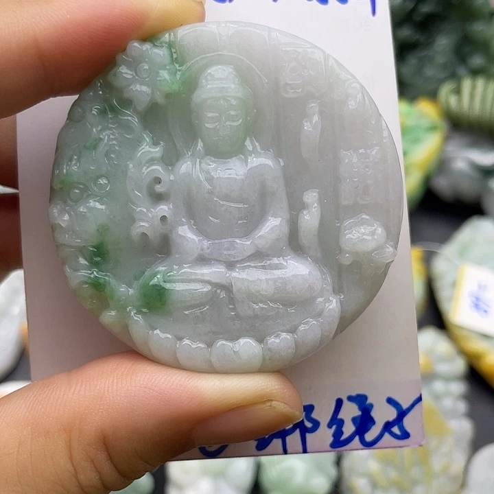 颈饰未镶嵌翡翠天然翡翠