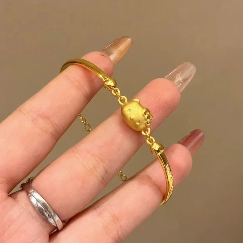 铜合金手链 HelloKitty凯蒂猫手链可爱轻奢小众设计