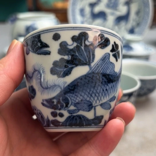 ?**天明续幽蓝，鱼藻手雷杯