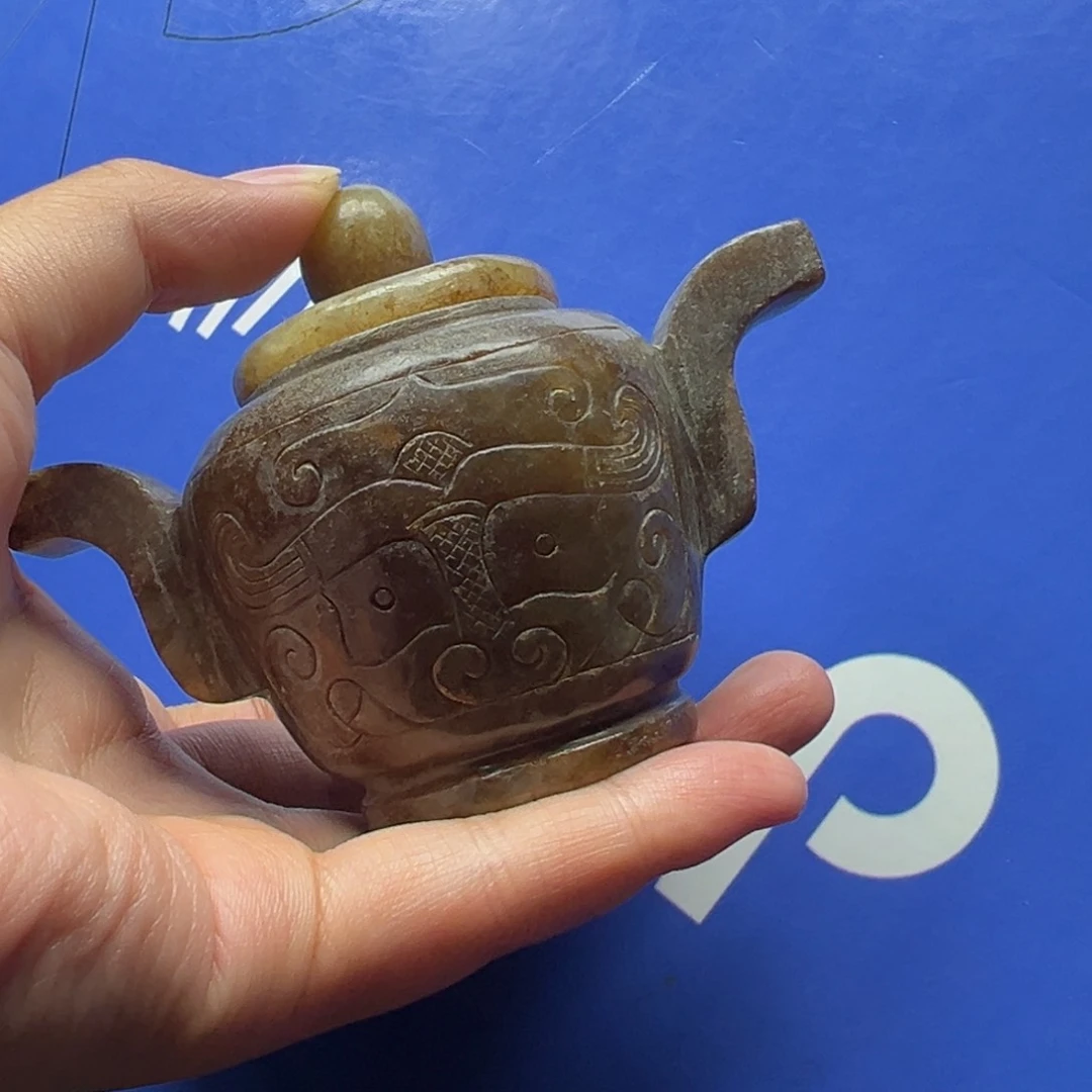 和田玉未镶嵌挂件海**生