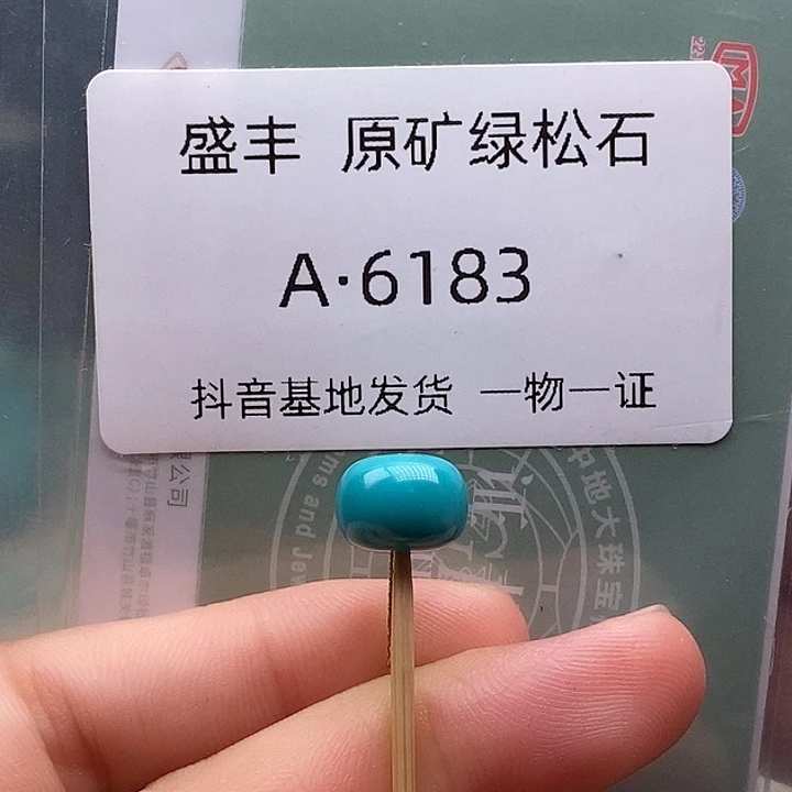 绿松石未镶嵌珠宝奇石9.8✖️7.1