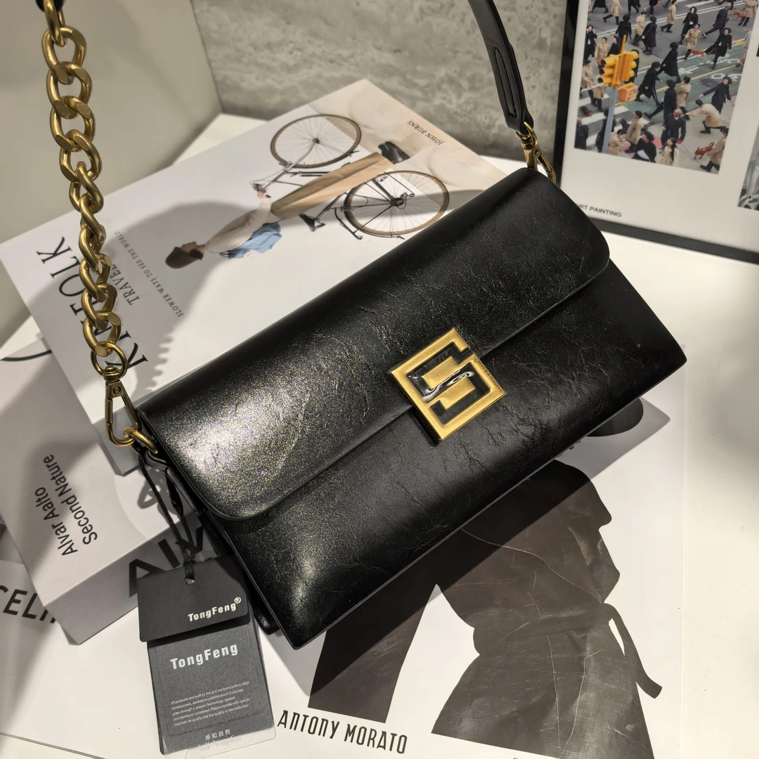 【BOBO优选，2025新款】5648#小众轻奢时尚百搭休闲单肩斜挎法棍包