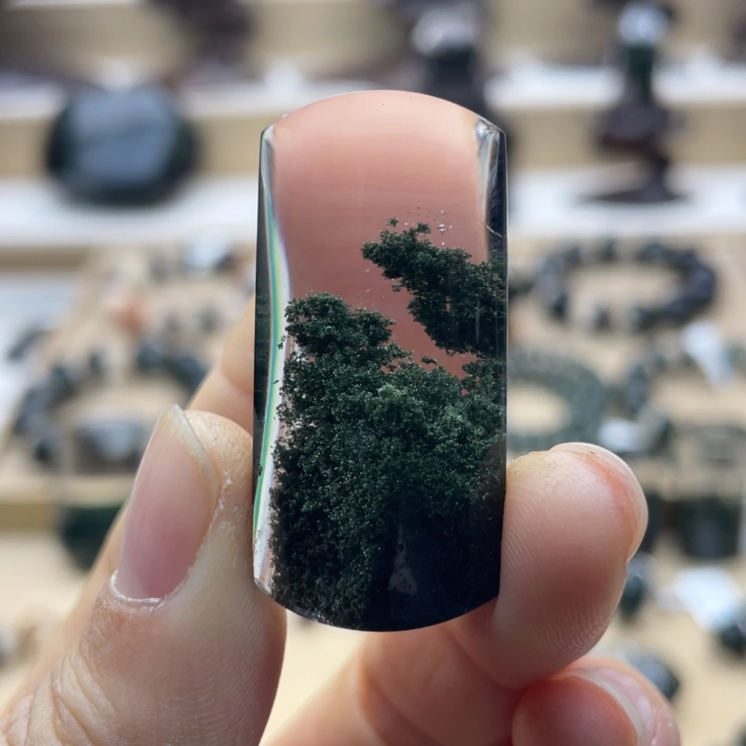 水晶颈饰未镶嵌绿幽灵聚宝盆无事牌