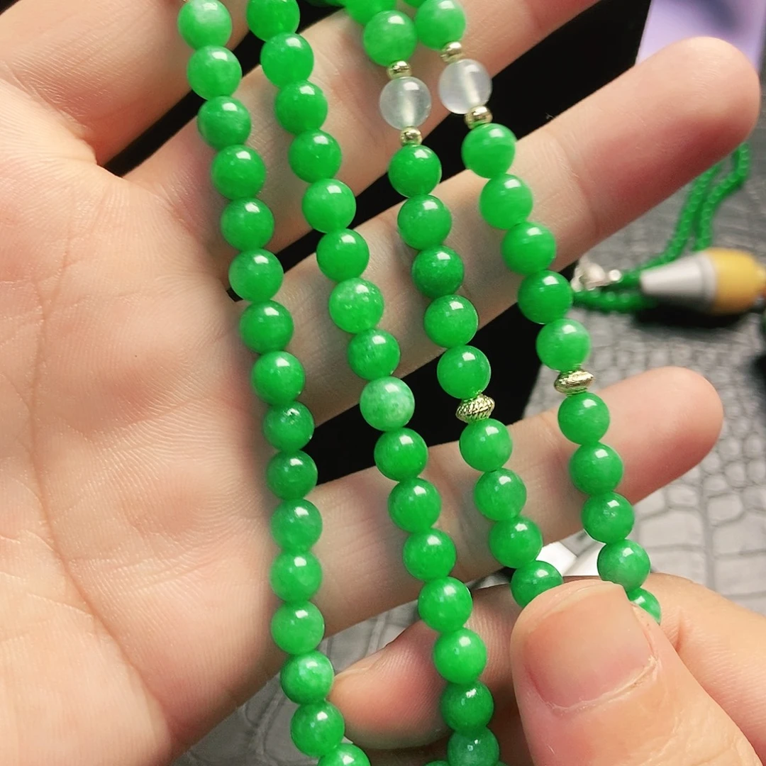 颈饰14K金镶嵌翡翠