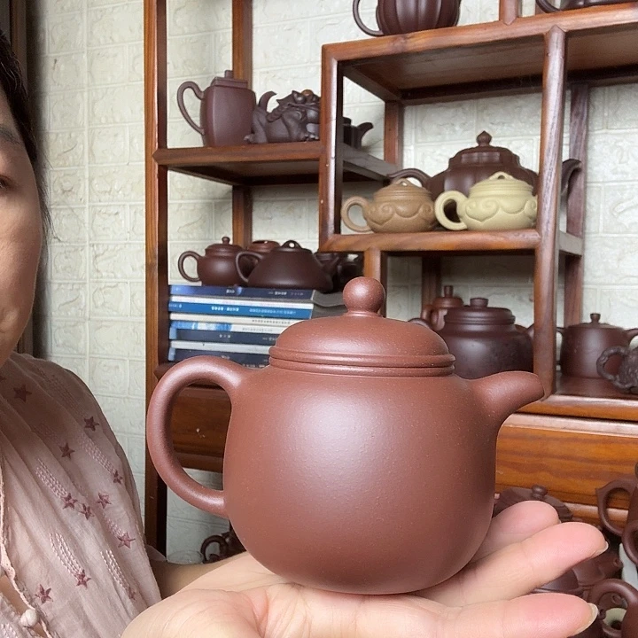 茶壶紫砂鲍尊300cc底槽清精工半手工