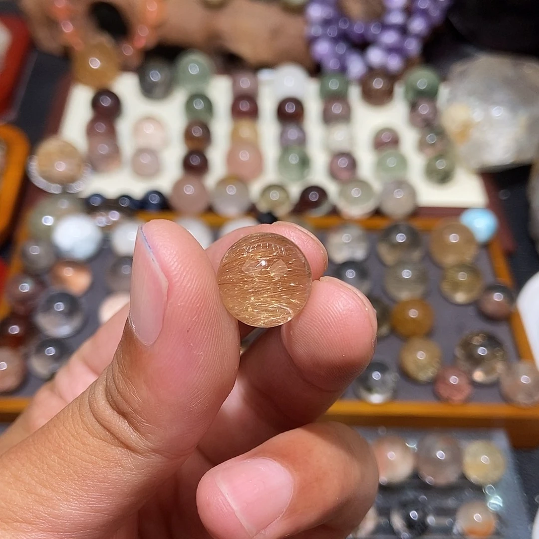 水晶珠宝半成品未镶嵌念****