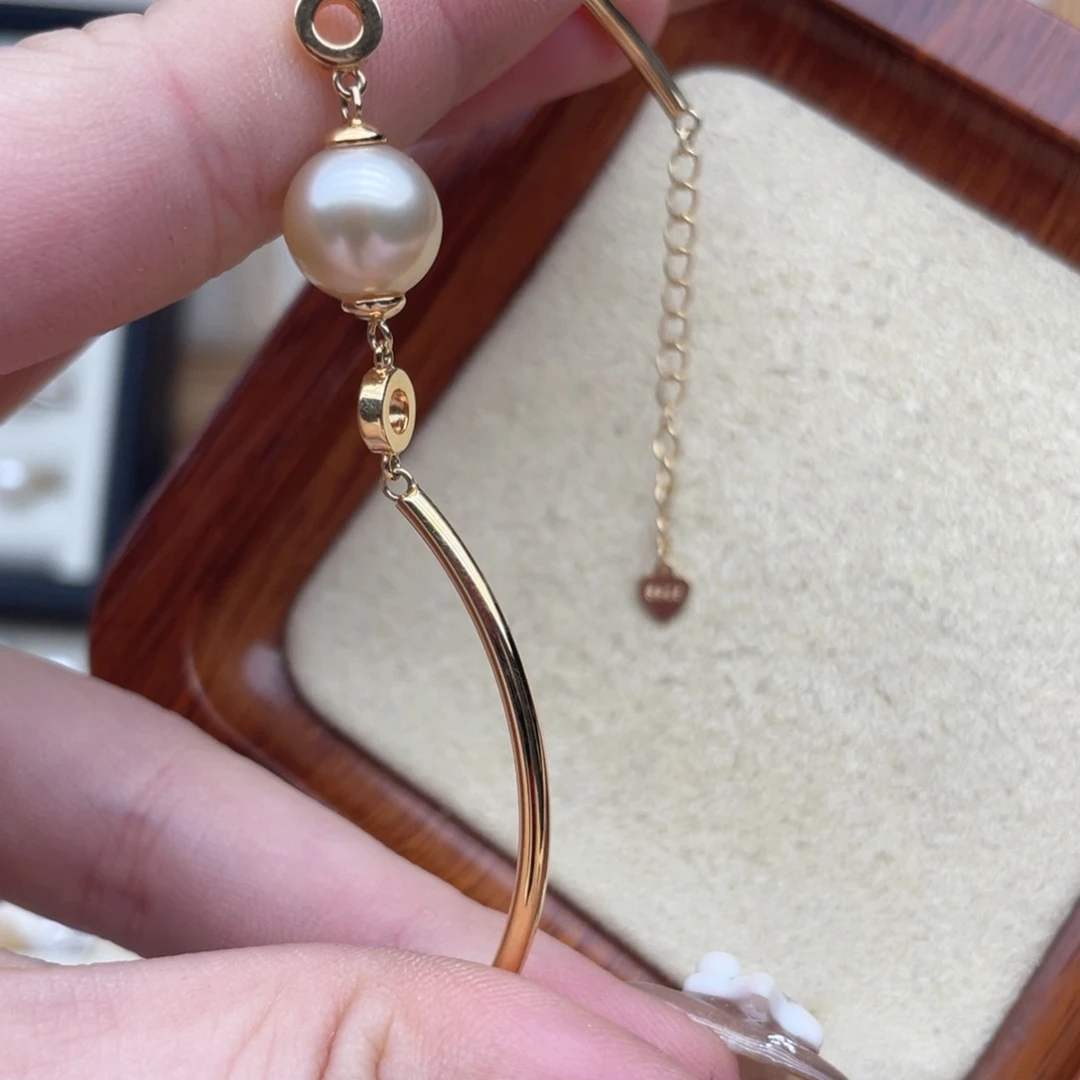 手镯海水珍珠银S925镶嵌T149