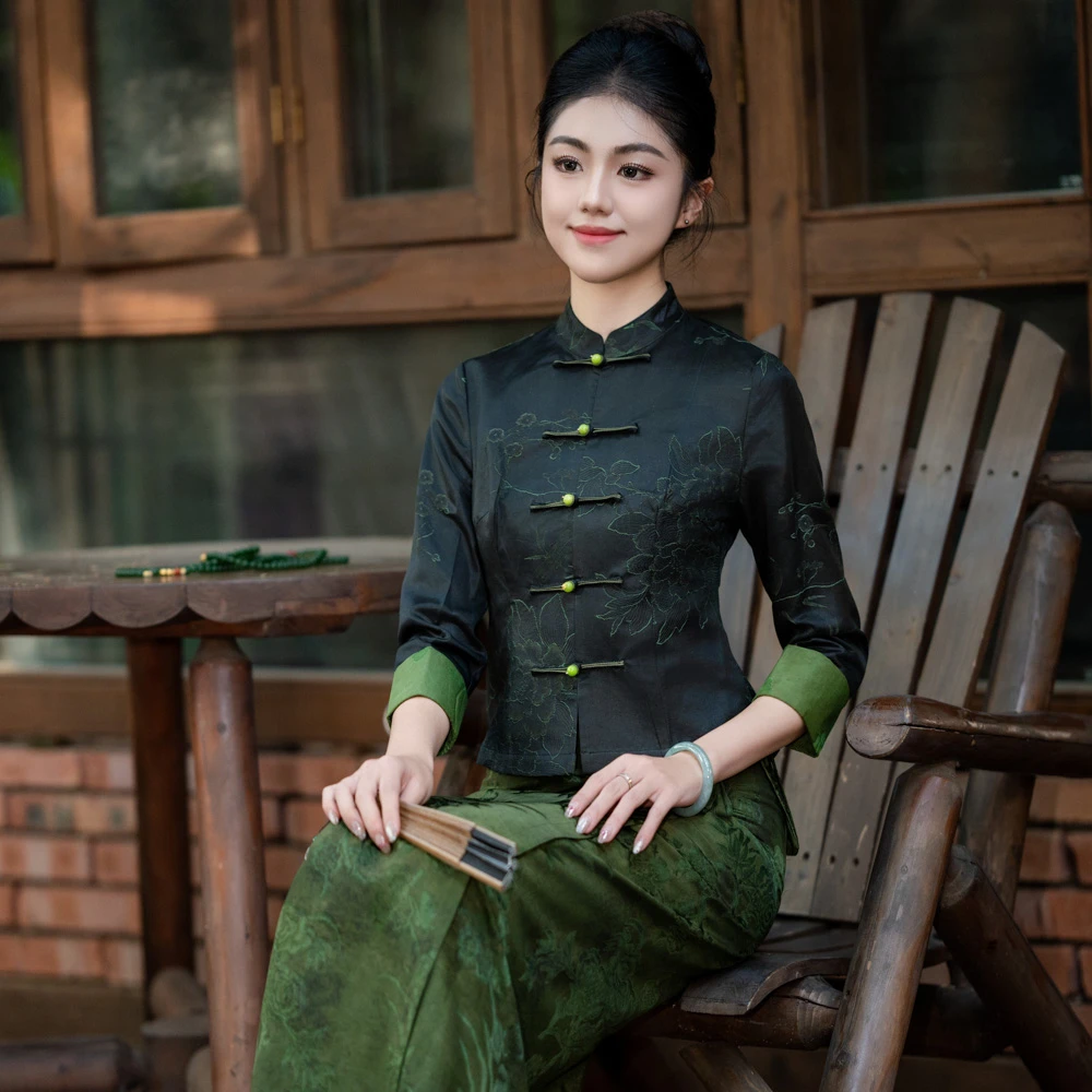 玉家人【勐椿】桑蚕丝傣族服装改良服饰民族风上衣